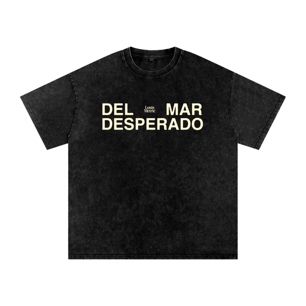 Louis metric,Del Mar desperado,boxy fit,box tee,garment dyed