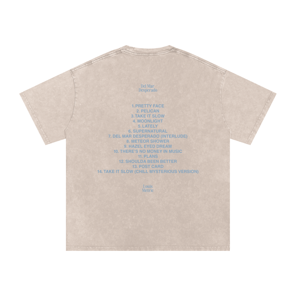 Louis metric,Del Mar desperado,t shirt,oversized tee