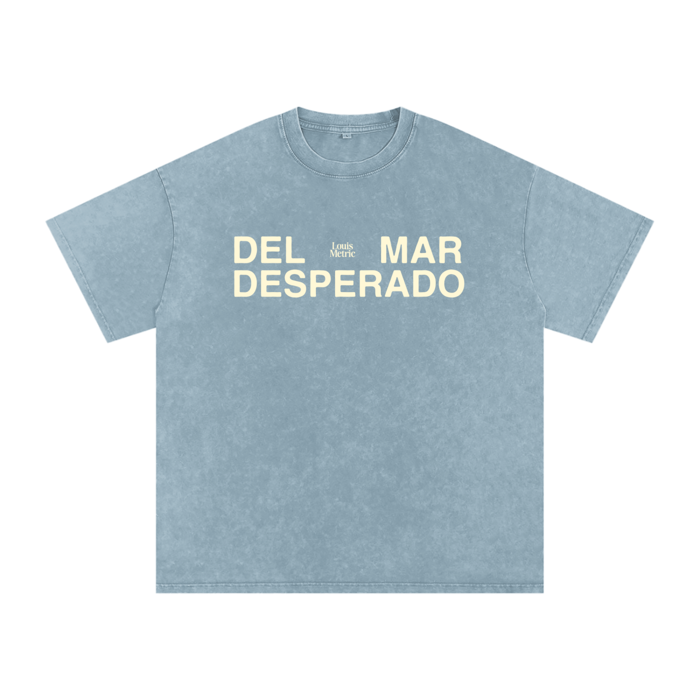 Louis metric,Del Mar desperado,boxy fit,box tee,garment dyed