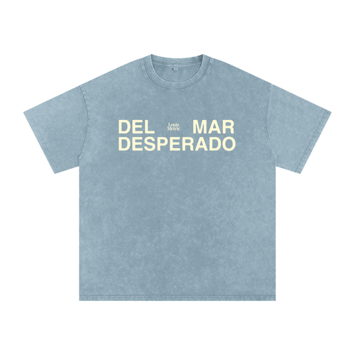 Louis metric,Del Mar desperado,boxy fit,box tee,garment dyed