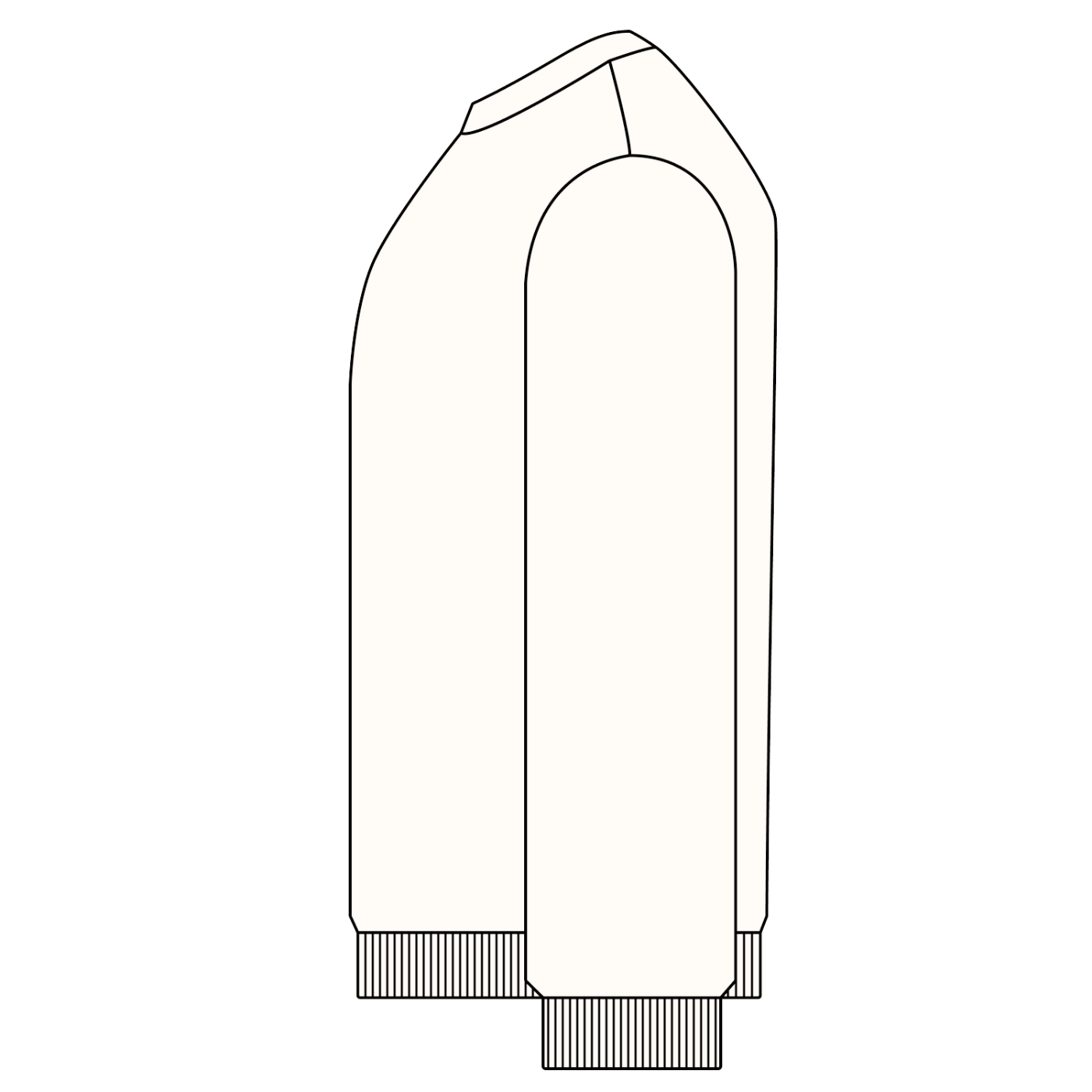 Louis Metric Oversized Sweatshirt (Apricot)