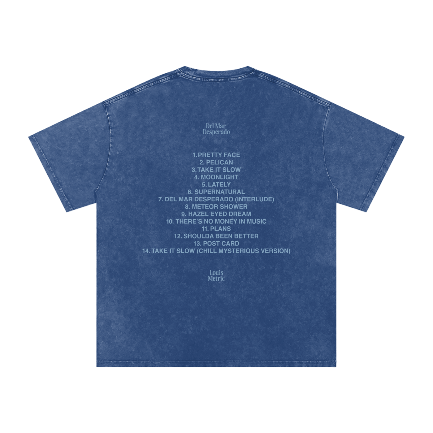 Louis metric,Del Mar desperado,t shirt,oversized tee