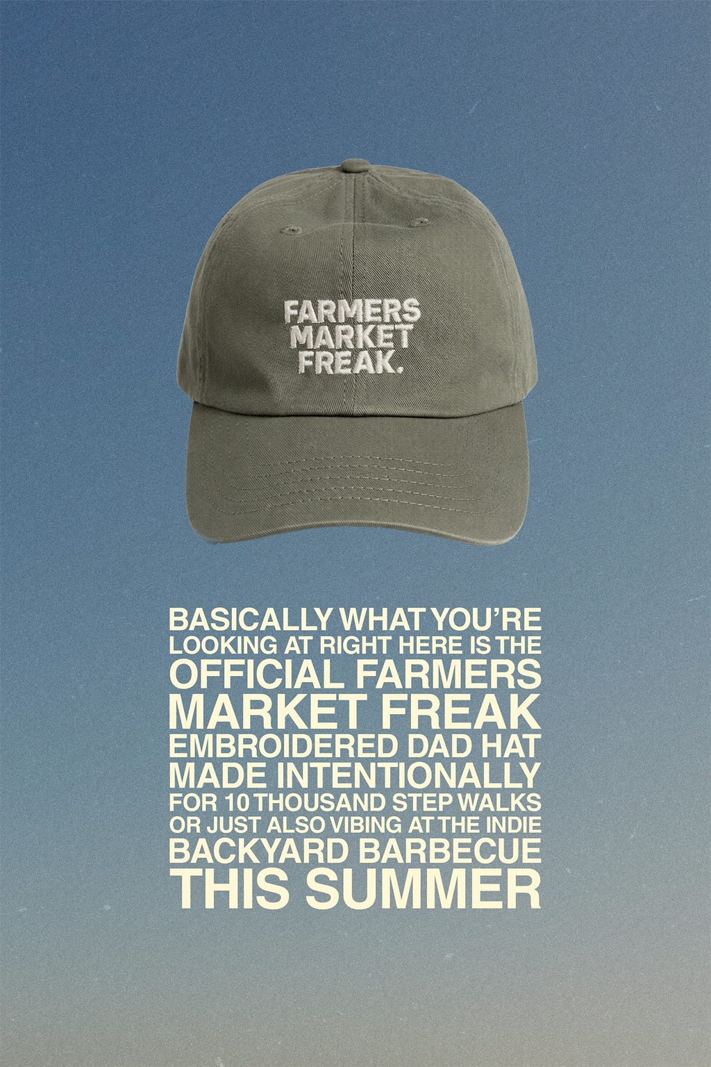 Louis Metric - Farmers Market Freak Embroidered Dad Hat