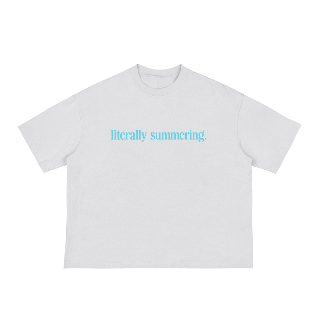 literally summering boxy tee