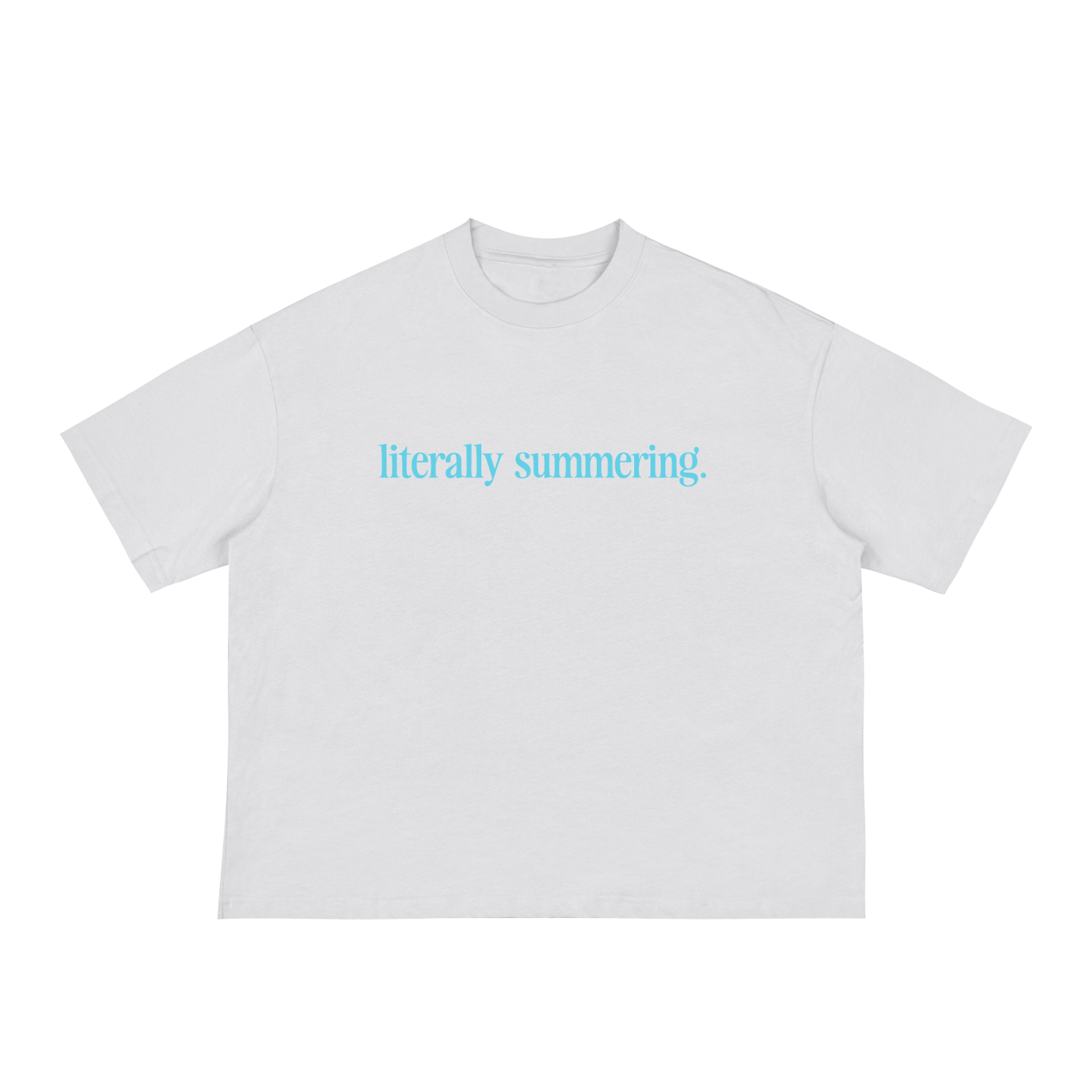 literally summering boxy tee