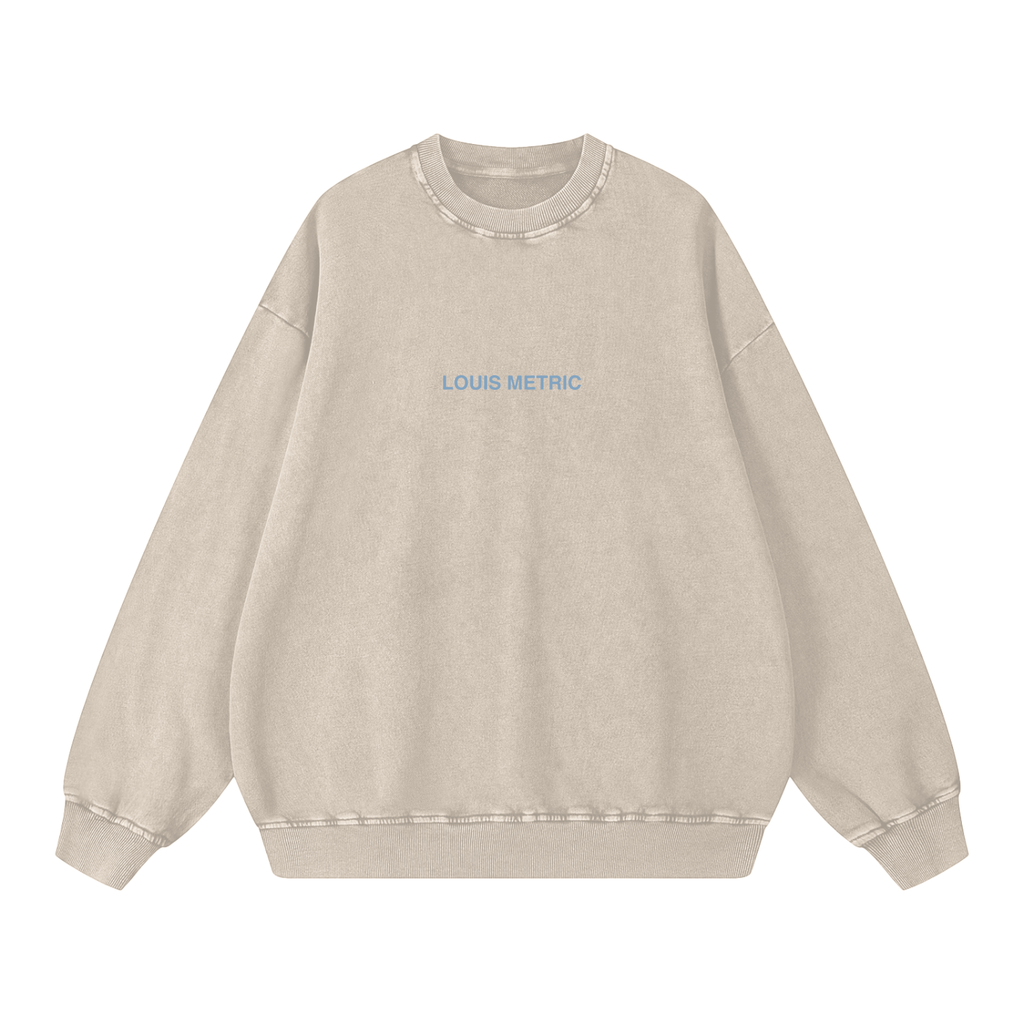 Louis Metric Oversized Sweatshirt (Apricot)