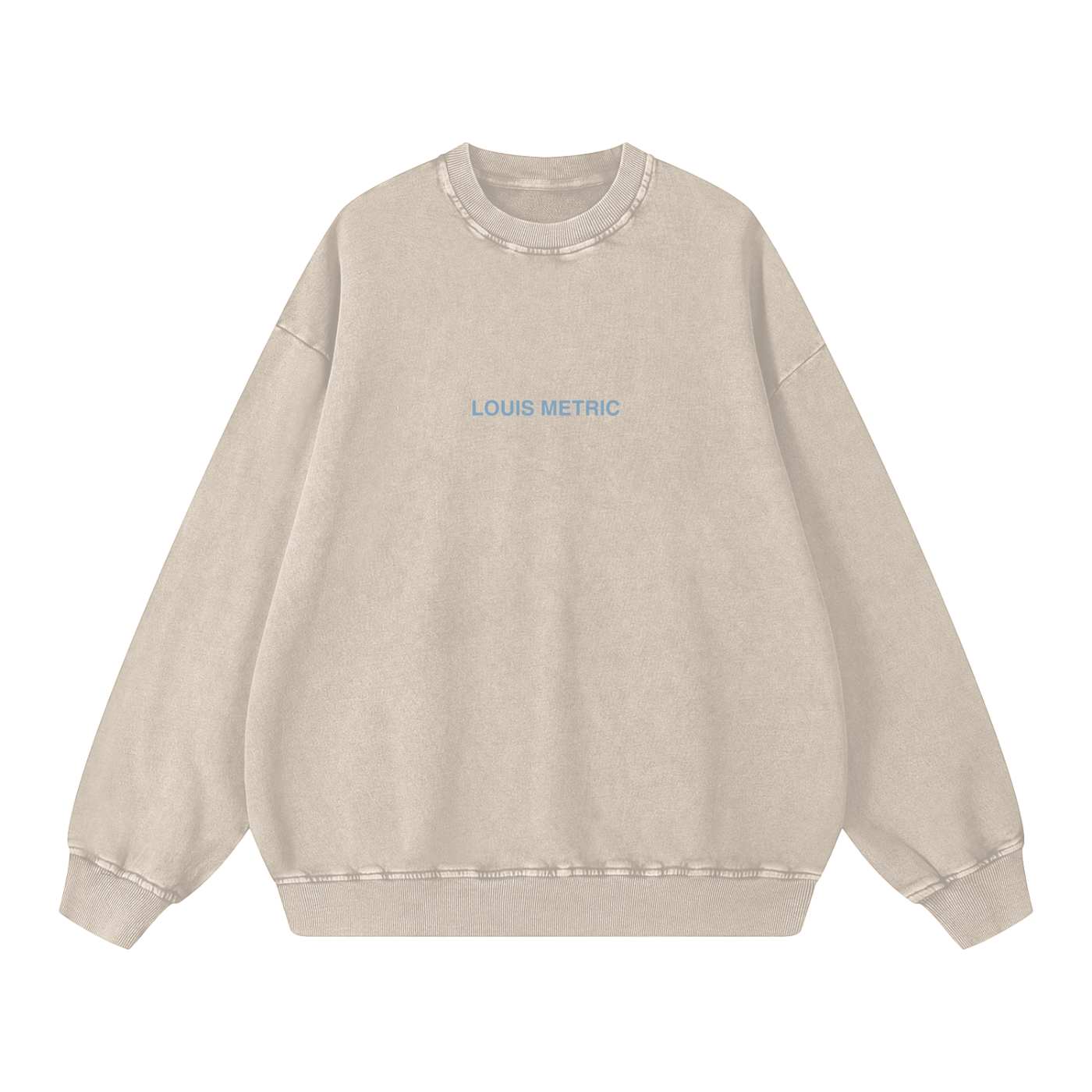 Louis Metric Oversized Sweatshirt (Apricot)