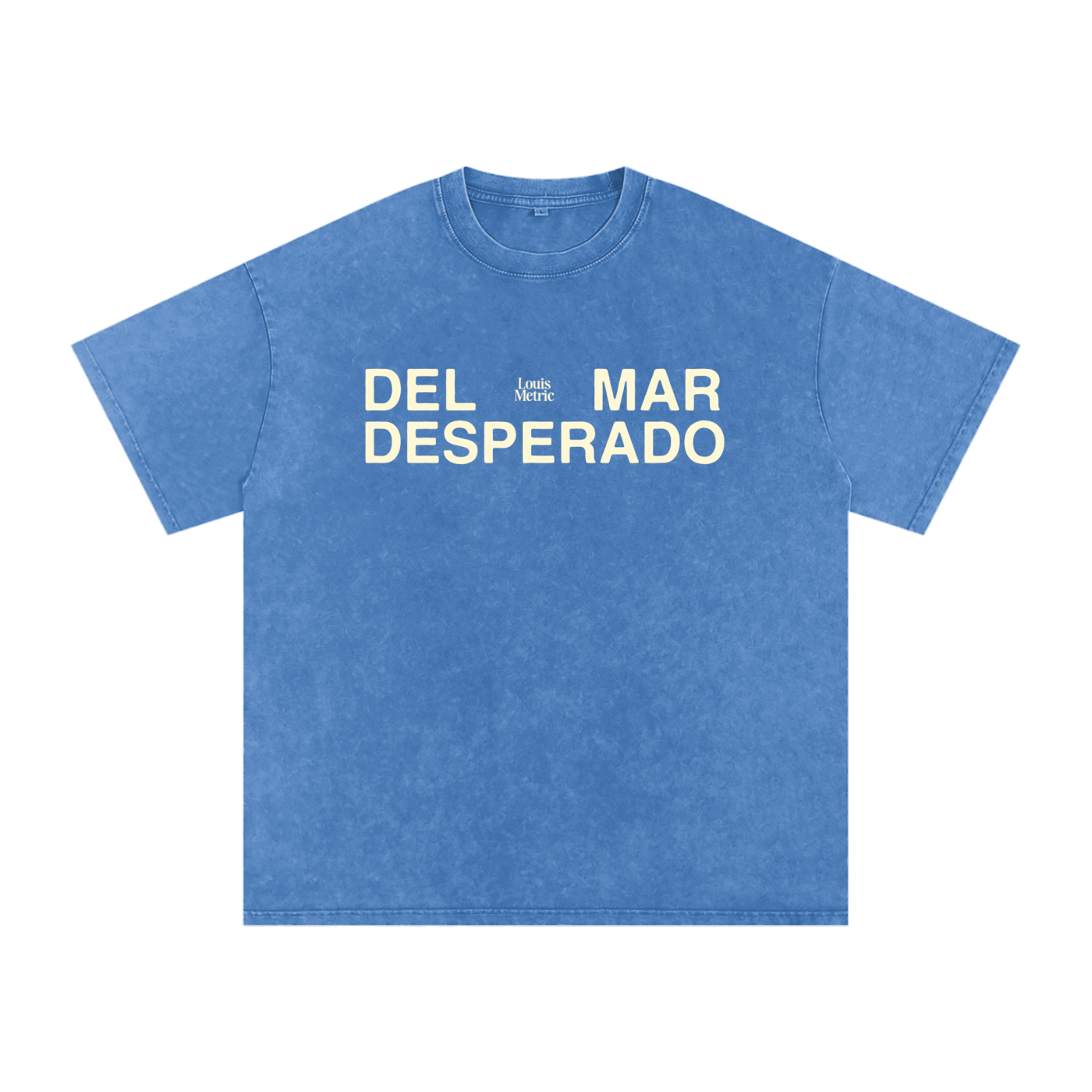 Louis metric,Del Mar desperado,boxy fit,box tee,garment dyed
